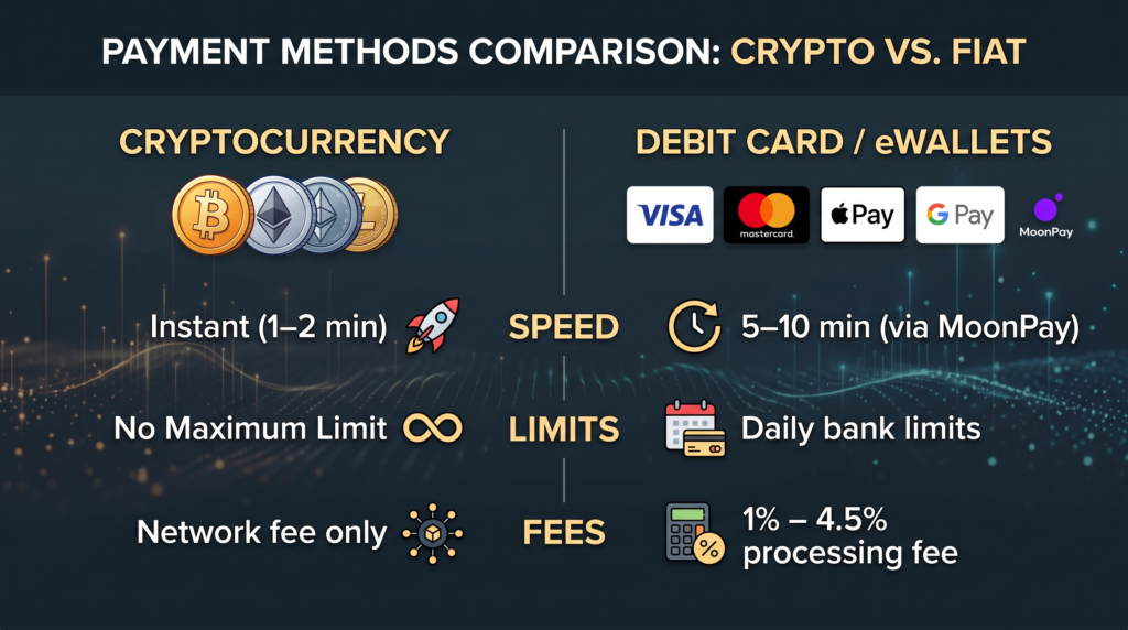 stake casino payment methods comparison