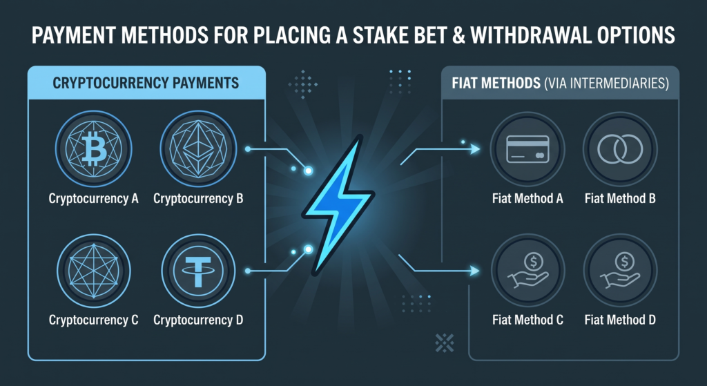 stake payments and withdrawals